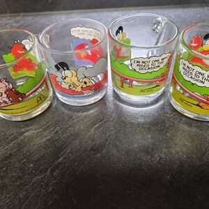 McDonald's Vintage Comic Glasses - Set of 4